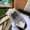 Luxuriöse mechanische Herrenuhr Richa Milles Rm11-03, vollautomatisches Uhrwerk, Saphirspiegel, Gummiarmband, Schweizer Armbanduhren. WEEP