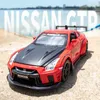 ダイキャストモデルカー1 32日産GTR R35スーパーカーアロイカーおもちゃカーメタル​​コレクションモデルカーサウンドアンドライトフォーチルドレン2403