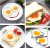 楽しい形の卵型セット - 子供と大人のための焦げ付きのない耐熱卵リングの朝食 -  5のパック