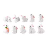 Garden Decorations 20 Pcs Dining Table Child Top Hat Fairy Gardens Miniatures Resin Ornament