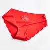 Damesslipjes 3 stks/partij Eendelige naadloze onderkleding Vrouwelijke sport elastische driehoek laagbouw sexy ultradunne ijszijde slips
