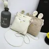 Schoudertassen Mode Kleine Crossbody Voor Vrouwen 2024 Mini Canvas Schattig Oor R Tas Meisje Bolsas Dames Telefoon Portemonnee