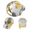 Cappelli da festa Tie Dye Cappello coda di cavallo 6 colori Criss Cross Cappellini snapback estivi regolabili Sport all'aria aperta Cappelli da sole Sombreri Drop Delivery Ho Dhjfz