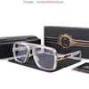 Vintage zonnebril vierkant Dames zonnebril Modeontwerper Shades Luxe gouden frame UV400 Gradiënt LXN-EVO DITA zeventigste ijdel loguat 2EGR