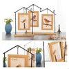 Frames And Mouldings Creative Iron Art Picture House Shaped Po Home Decor Table Decoration Wedding Frame Size 6 Inch5220472 Drop Del Otox2