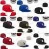 Baseball-Mützen für Herren, klassische schwarze Farbe, Hip Hop, Chicago, Sport, vollständig geschlossenes Design, Baseballkappe, Chapeau Stitch Heart Love Hustle Flowers, New-Era-Kappe Mvip-02