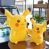 35cm Pika Plush Toys Kawaii Anime Yellow Plush Doll Soft Stuffed Cartoon Doll Birthday Gift