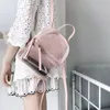 Torby szkolne 2 szt. Przezroczysty plecak Kobiety moda Wysokiej jakości damskie torba podróżna różowa biała