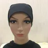 Vêtements ethniques Wearable Seasons Femmes Turban Chapeau Solide Couleur Long Tube Cap Arabe Islamique Musulman Mode Fond