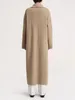 Th~row – cardigan long en tricot pour femme, niche nordique, nouvelle veste de manteau en tricot mixte, 24 printemps