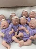 7 Boy Micro Preemie Full Body Silicone CryBaby Doll Ethan Lifelike Mini Reborn Doll Surprice Children Anti-Stress My Melody 240308