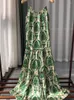Casual Dresses Women Satin Silk Green Long Sling Dress Vintage Sleeveless 2024 Summer Female Stringy Selvedge Robes