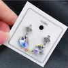 Dangle Oorbellen 925 Zilveren Naald Waterdruppels Kristal Van Oostenrijkse Temperament Koreaanse Persoonlijkheid Wild Voor Vrouwen