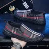 HBP Non-Brand Factory designers new British checkered upper flat bottomed sports shoes casual shoes non slip mens shoes