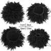 Synthetische pruiken Kort Afro Bladerdeeg Knot Paardenstaart Synthetisch Kinky Krullend Haar Chignon Haarstukjes Trekkoord Paardenstaarthaar voor Dames 240329