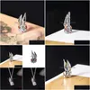 Charm Hangers Endn 100% Sterling Sier Punk Rock Lange Oren Rode Ogen Konijn Hanger Voor Ketting Mannen Vrouwen Mode Accessoires Sieraden Dho9U