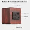 Portable Wooden BT Speaker Wireless Subwoofer Bass Powerful Sound Bar Music Speakers for Smartphone Laptop