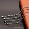 خط مستدير من الفولاذ المقاوم للصدأ على شكل حرف O Netlace Necklace Titanium Jewelry Mens و Womens Fashion Sale Direct