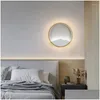 Duvar lambaları İskandinav tasarım LED lamba oturma odası arka plan sanatsal dekorasyon başucu çalışması modern iç mekan ışık fikstürü bırakma teslimat l dhpta