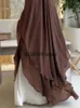 Etniska kläder Ramadan Khimar Abaya Saudiarabien Turkiet Islam Muslim Hijab klänning Bönkläder Abayas för kvinnor Kebaya Robe Femme