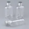 Make-up-Pinsel, 3 x 150 ml Nachfüllbehälter für Reisekosmetik-Plastikflaschen mit