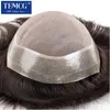 Syntetyczne peruki drobne mono z miękką pu ​​toupee men peruka 100% ludzkie włosy oddychające męskie włosy proteza włosów naczyń włosowatych samca Perch Exhuast Systemy 240329