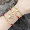 Charm Bracelets FLOLA Gold Plated Infinity For Women Clear Crystal Tennis Chain Lovebird CZ Jewelry Gifts Brt C18