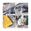 Sacs d'emballage en gros en plastique transparent pour le stockage des aliments sac Mylar transparent refermable pochettes debout grande preuve d'odeur petite goutte de Dhcr3