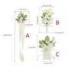 Dekorativa blommor broschblommor boutonniere bröllop corsages och boutonnieres konstgjorda stift