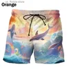 Shorts pour hommes Impression 3D Dolphin Graphic Beach Shorts pour hommes Femmes Casual Summer Quick Dry Surf Board Shorts Mens Swim Trunks Beachwear Y240320