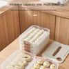 Storage Bottles Multilayer Kitchen Food Grade Dumpling Box For Freezing And Fresh Keeping With Sealed Refrigerating Function