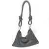 Женские сумки через плечо, сумка с завязками со стразами, подмышка, банкетная сумка для ужина, украшенная бриллиантами 240311