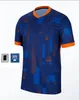24 25 Nederländerna Memphis Holland Soccer Jersey 2024 2025 Dutch National Team Football Shirt Men Kids Kit Full Set Home Away Memphis Xavi Gakpo