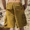 Shorts pour hommes Mode d'été Hommes Cargo Oversize Lâche Casual Longueur au genou Pantalon court Vintage Poches plaquées Design Streetwear