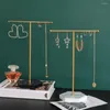 Jewelry Pouches T-shaped Stand Earrings Necklace Hanging Bracelet Display Holder