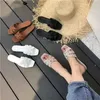 HBP Baba Olmayan Toptan Sandalet Ucuz Gündelik Büyük Kadın Ayakkabı Düşük Topuk Yaz Yeni Avrupa ve Amerikan Düz Alt Plaj Terlikleri