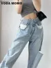 Kadınlar Kot Vintage Bahar 2022 Kadın Moda Yüksek Bel Geniş Bacak Jeans Baggy Kadın Denim Capris Pants Jean Mom Jeans Trousersc24318