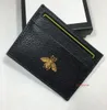 Carteras pequeñas de cuero genuino para mujer, paquete de Banco de abejas de Metal, monedero, tarjetero, titular de la identificación, cartera fina para mujer Poc2329409