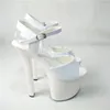 Tanzschuhe Stilvolle Plattformen Frauen Offene spitze 17 cm High Heel Pole Sandalen Hochzeit Plattform PU