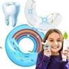 Barn silikon U-formad tandborste 360 ​​grader Donut Manual Tandborste tänder Oral Cleaning Kids Tecknad gåva 2-6-12 år gammal