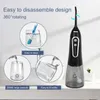 Oral Irrigators Oral Irrigator 5-Mode USB laddning Portabelt tandläkar Nunstycke 300 ml Vattentank Tandrädare 6 Nozles J240318