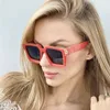 Hot Selling Designer Famous Brands Luxury Women PC Sun Glasses Mens Punk Square Millionaire Solglasögon