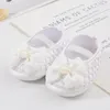 Primeiros caminhantes bebê meninas sapatos mary jane apartamentos antiderrapante sola de borracha macia vestido de princesa