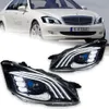 Scheinwerfer LED für Benz W221 Scheinwerfer 2006–2009 S300 S400 Maybach Style DRL Lauflicht Dynamisches Blinkerlicht