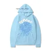 spidet hoodie Young Thug New Sky Designer Trainingspak Heren Hoodie Shirtsspider Wereldwijd Katoen Grijs Groen Grote Jongen Amerikaanse maat Strass Patroon Mint 359