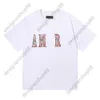 High Quality Tik Tok Influencer Same Designer Brand Pure Cotton American Fashion Summer Print High Street White Black Loose Short Sleeve T-shirt For Men And Women