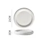 Plates Ceramic Dinner Plate Round Pasta Steak Salad Dish Dessert Dim Sum Dishes Snack Tray Household Kitchenware