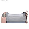 Transporteurs Slings Sacs à dos Porte-bébé pliable Lit de berceau Sac à bandoulière pour mère et enfant Sac à dos à couches léger Sac pour maman Accessoires pour nourrissons L240318