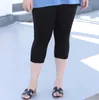 Plus size S per donne leggings nero leggings casual estate in alto con pantaloni boho da allenamento da allenamento elastico pantaloni da yoga in vita elastico 240411