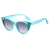 Sunglasses 2024 Women's Cat Eye Selling Fashion Girl INS Trendy Beach Retro Brand Designer Designed Sun Visor